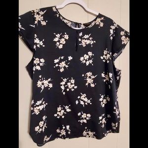 Ann Taylor Navy Blouse